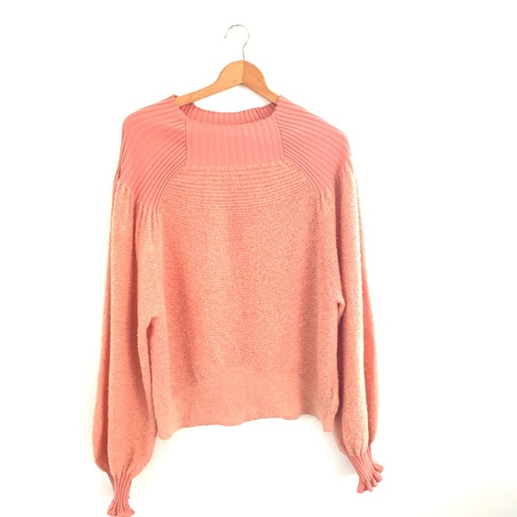 Free People Sweaters - Free People Mock Neck Balloon Sleeve Sweater